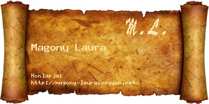 Magony Laura névjegykártya